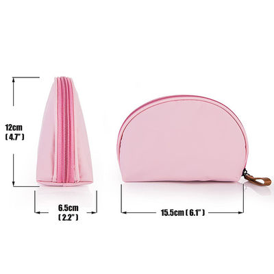 CMB21009 Half Moon Cosmetic Bag Handy PU Large Leather Makeup Bag For Women Girls