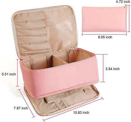 Large Cosmetic Makeup Bags Organizer Nylon Portable Travel Cosmetic Bag For Women