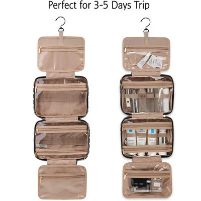 Toiletry Bag Travel Bag with Hanging Hook, Water-resistant Makeup Cosmetic Bag Travel Organizer for Accessories