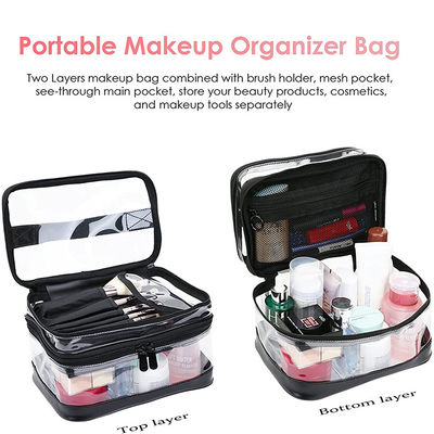 Multipurpose Cosmetic Makeup Bags Heavy Duty Nylon Mesh Travel Cases