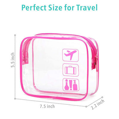 Clear Cosmetic Makeup Bags / TSA Approved Toiletry Bag  For Women Men