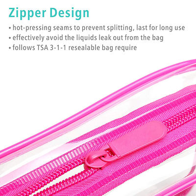 Clear Cosmetic Makeup Bags / TSA Approved Toiletry Bag  For Women Men