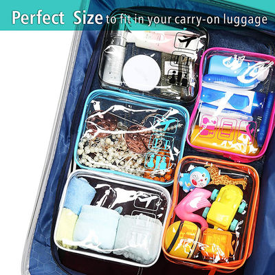 Clear Cosmetic Makeup Bags / TSA Approved Toiletry Bag  For Women Men