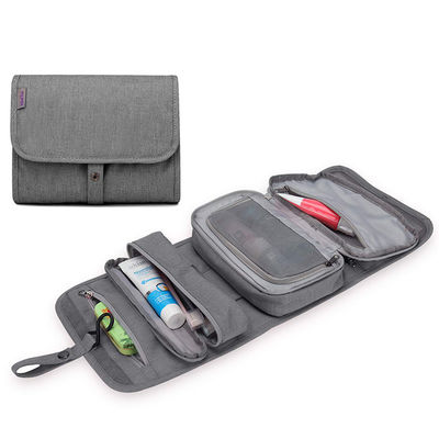 Gray Hanging Travel Toiletry Bag Cosmetic Travel Toiletry Organizer