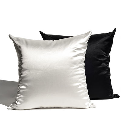 Cotton Car Satin Throw Pillows Pure Color Imitation Home Silk Pillow