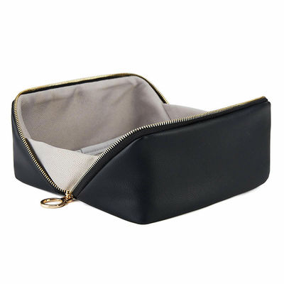 PU Leather Large Capacity Cosmetic Bag Multipurpose Ladies Pencil Case