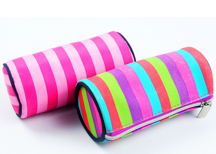 Printing Zipper Pencil Cases Colorful 230D Pen Case For Pencial Marker Eraser Customized