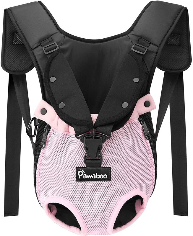 Adjustable Front Dog Carrier Backpack Leg Out Pet Travel Organizer Bag Polyester Fiber