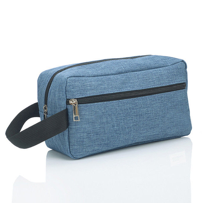 Durable Oxford Toiletry Makeup Bag Heavy Duty Men Dopp Kit With Protable Handle