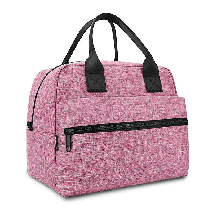 Pink Insulated Lunch Bag For Women Large Box  Reusable Lunch Boxes Cooler Tote