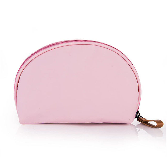 CMB21009 Half Moon Cosmetic Bag Handy PU Large Leather Makeup Bag For Women Girls