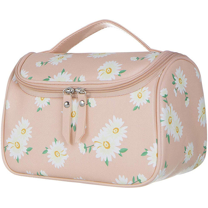 Pu Large Makeup Bag Organizer Zipper Pouch For Makeup Brushes And Travel Accessories