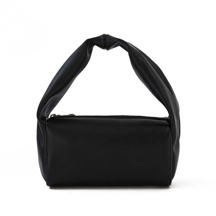 Practical Zipper Womens Travel Toiletry Bag Thick Durable Texture Leather